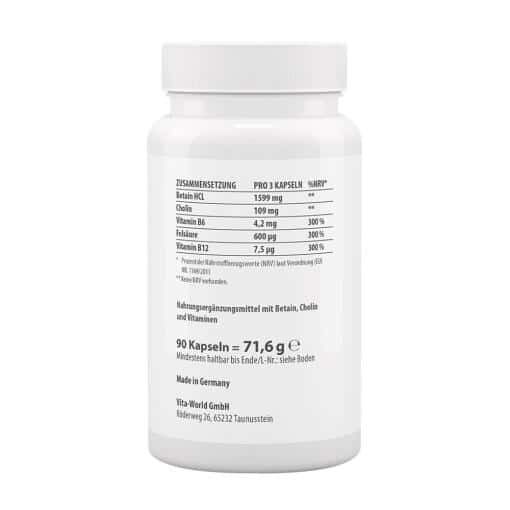 Vitaworld - Homocystein Komplex, 90 Kapslar - Bild 2