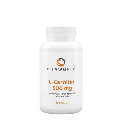 Vitaworld L-carnitine 500 mg (100 Capsules)