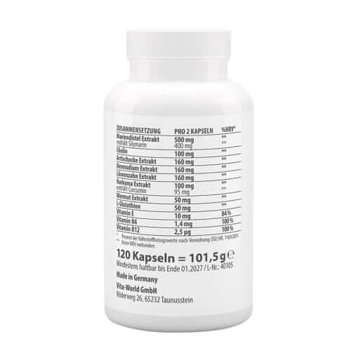 Vitaworld - Liver-Vital Complex, 120 kapslar - Bild 2