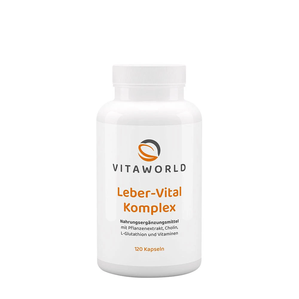 Vitaworld - Liver-Vital Complex, 120 kapslar | HälsokostLeverstödGurkmejaMjölktistelMariatistel | Apoteka