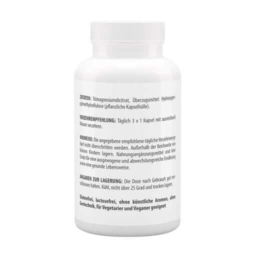 Vitaworld - Magnesiumcitrat, 125 mg, 120 kapslar - Bild 3