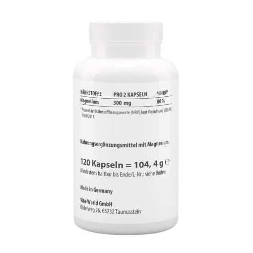 Vitaworld - Magnesium Taurat, 120 kapslar - Bild 2