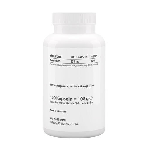 Vitaworld - Magnesiumbisglycinat Plus, 120 Kapslar - Bild 2