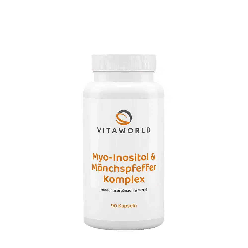 Vitaworld - Myo-Inositol + Munkpepparkomplex, 90 Kapslar | Hälsa och välbefinnandeSexuell hälsaHälsokostÖrter och växtbaserade preparat | Apoteka