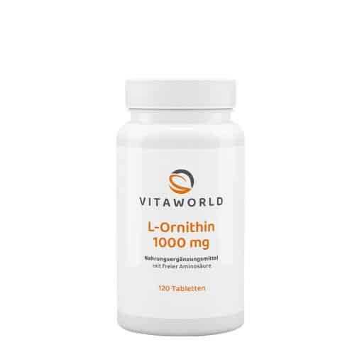 Vitaworld Ornithine 1000 mg (120 Tablets)
