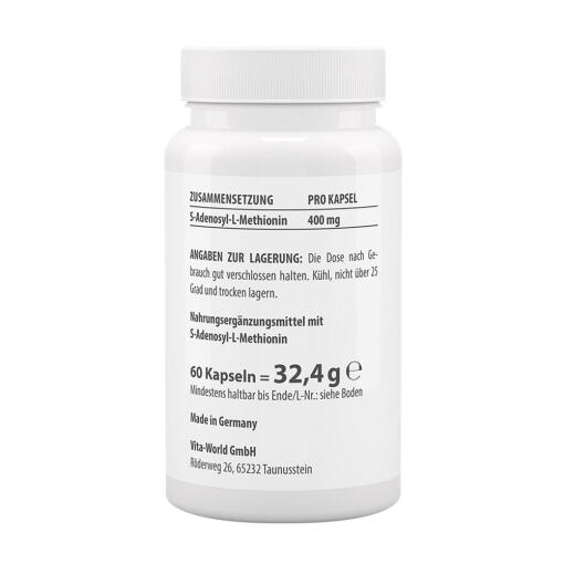 Vitaworld - SAMe 400 mg, 60 kapslar - Bild 2