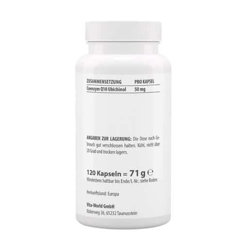 Vitaworld - Ubiquinol, 50 mg, 120 kapslar - Bild 2