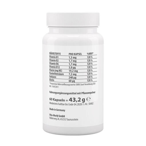 Vitaworld - Vitamin B-komplex från Bovete, 60 kapslar - Bild 2