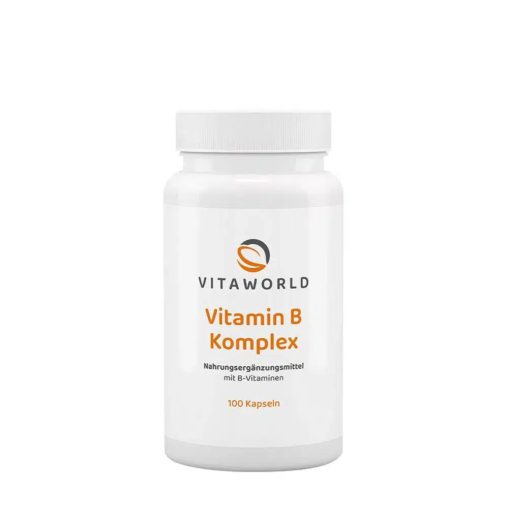 Vitaworld - Vitamin B-komplex, 100 kapslar | Vissa vitaminerB-vitaminHälsokostNiacinFolsyra | Apoteka