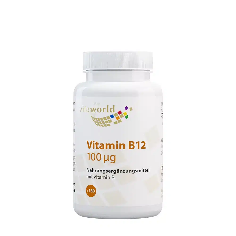 Vitaworld - Vitamin B12, 100 mcg, 180 kapslar | Vissa vitaminerHälsokostB12 | Apoteka