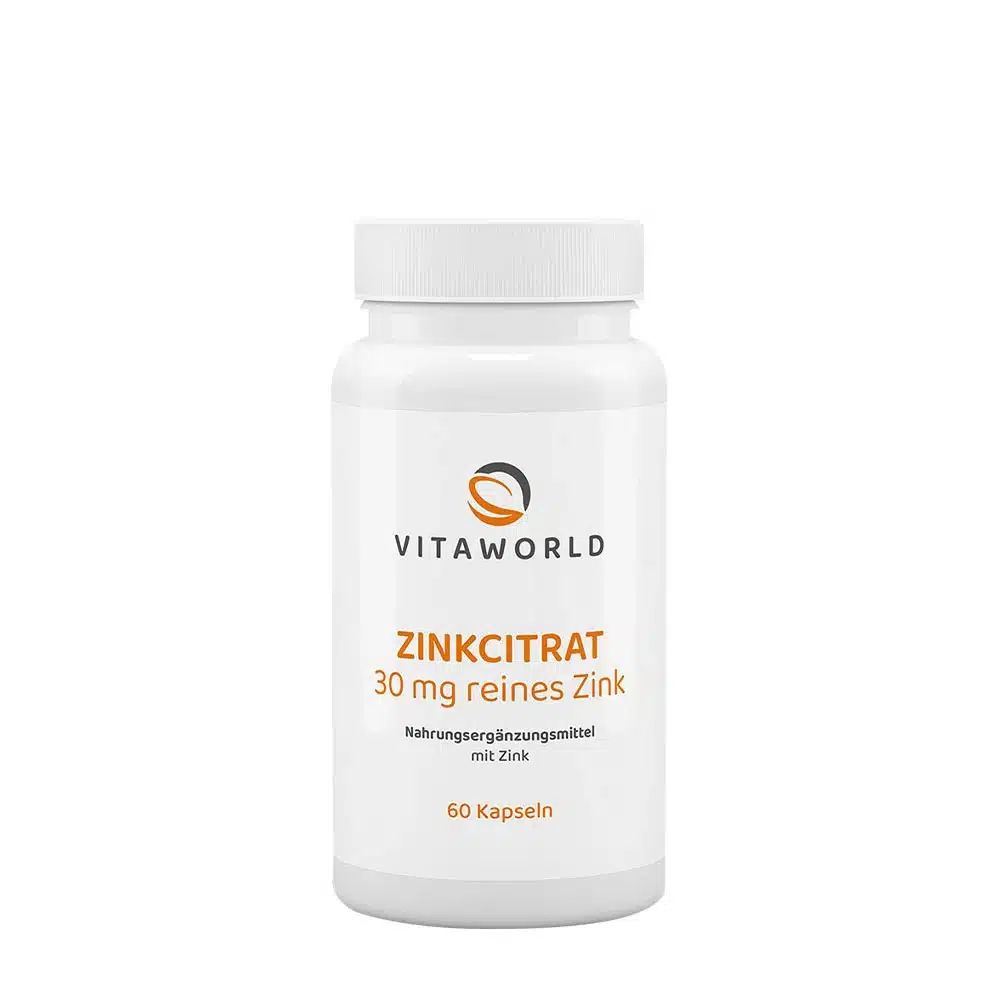 Vitaworld - Zinkcitrat, 30 mg, 60 kapslar | ZinkHälsokost | Apoteka