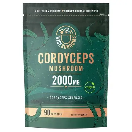 Wiseshrooms - Cordyceps 2000 mg, 90 kapslar | Vitaminer och MineralerSvamptillskottÖrter och växtbaserade preparat | Apoteka