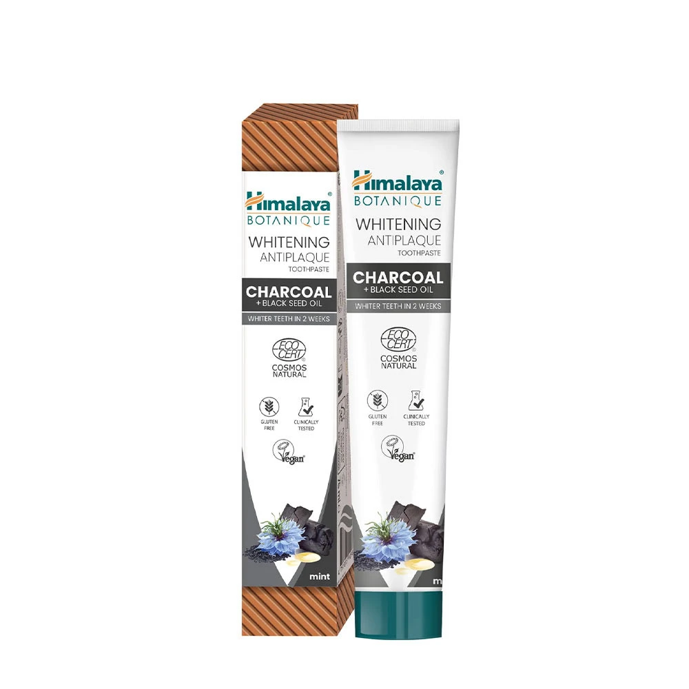 Himalaya - Blekande Tandkräm med Kol och Svartfröolja, Mint, 75 ml | Hälsa och välbefinnandeHälsokostTandpastakumminKosmetika | Apoteka