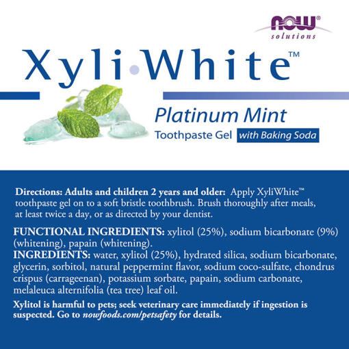 Platinum Mint Toothpaste Gel w/Baking Soda - 181g