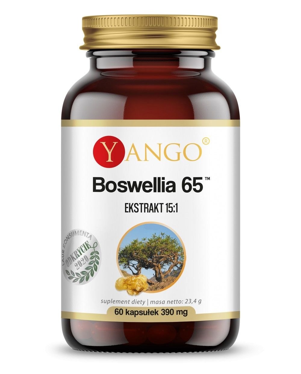 Yango - YANGO Boswellia 65, 60 kapslar | Vitaminer och MineralerHälsa och välbefinnandeÖrttillskottÖrter och växtbaserade preparat | Apoteka