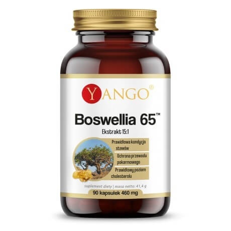 Yango - YANGO Boswellia 65, 90 kapslar | Vitaminer och MineralerHälsa och välbefinnandeÖrttillskottÖrter och växtbaserade preparat | Apoteka