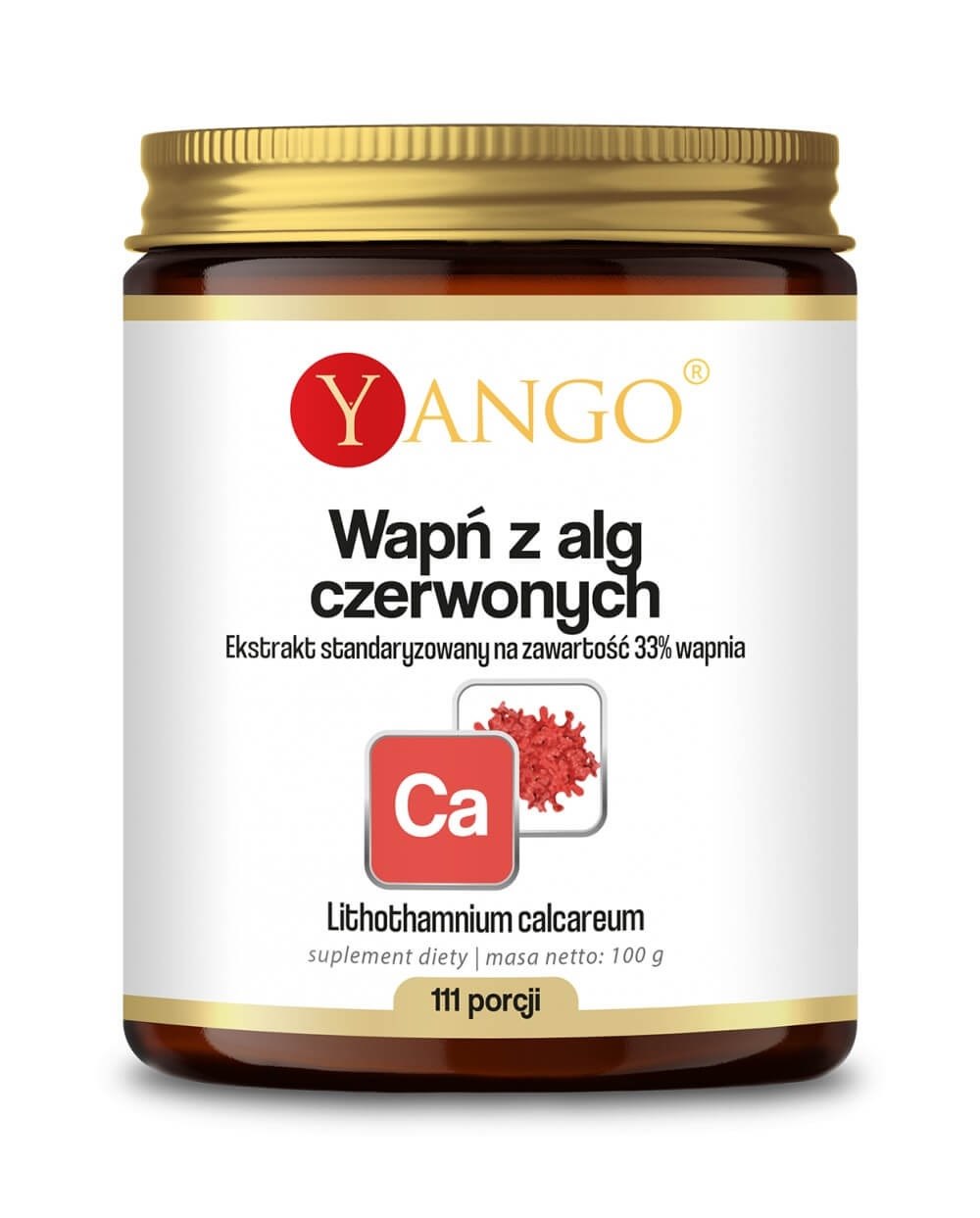 Yango - Kalcium från röda alger, 100 g | Vitaminer och MineralerVissa mineralerKalcium | Apoteka