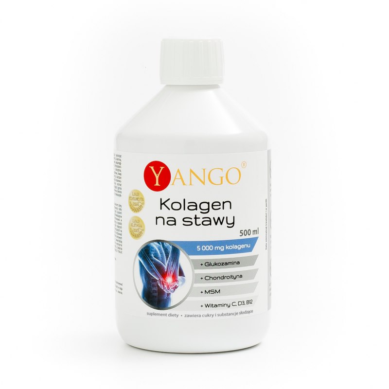 Yango - Kollagen för lederna, 500 ml | Vitaminer och MineralerHälsa och välbefinnandeKollagenStöd för ledernaGlukosaminsulfatMSM | Apoteka