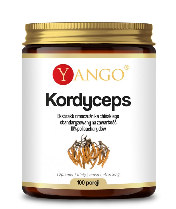 Yango - Cordycepsextrakt, 10% polysackarider, 50 g | Vitaminer och MineralerHälsa och välbefinnandeSvamptillskottÖrter och växtbaserade preparat | Apoteka