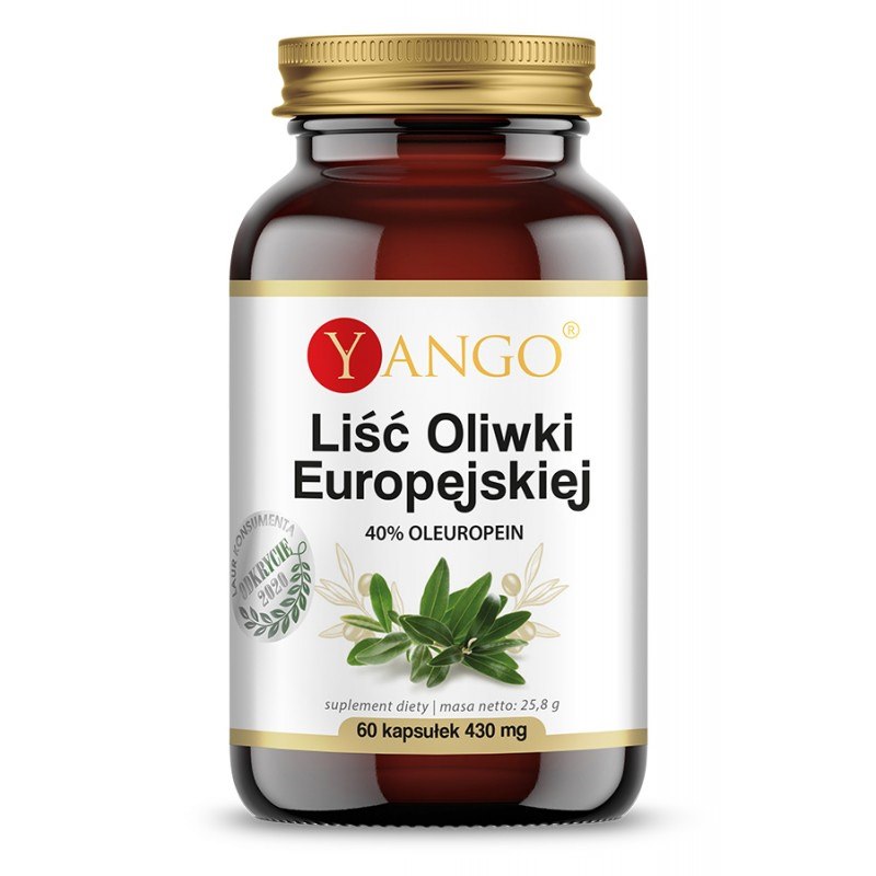 Yango - Europeiska Olivbladsextrakt, 40% Oleuropein (60 kapslar) | Vitaminer och MineralerÖrter och växtbaserade preparat | Apoteka