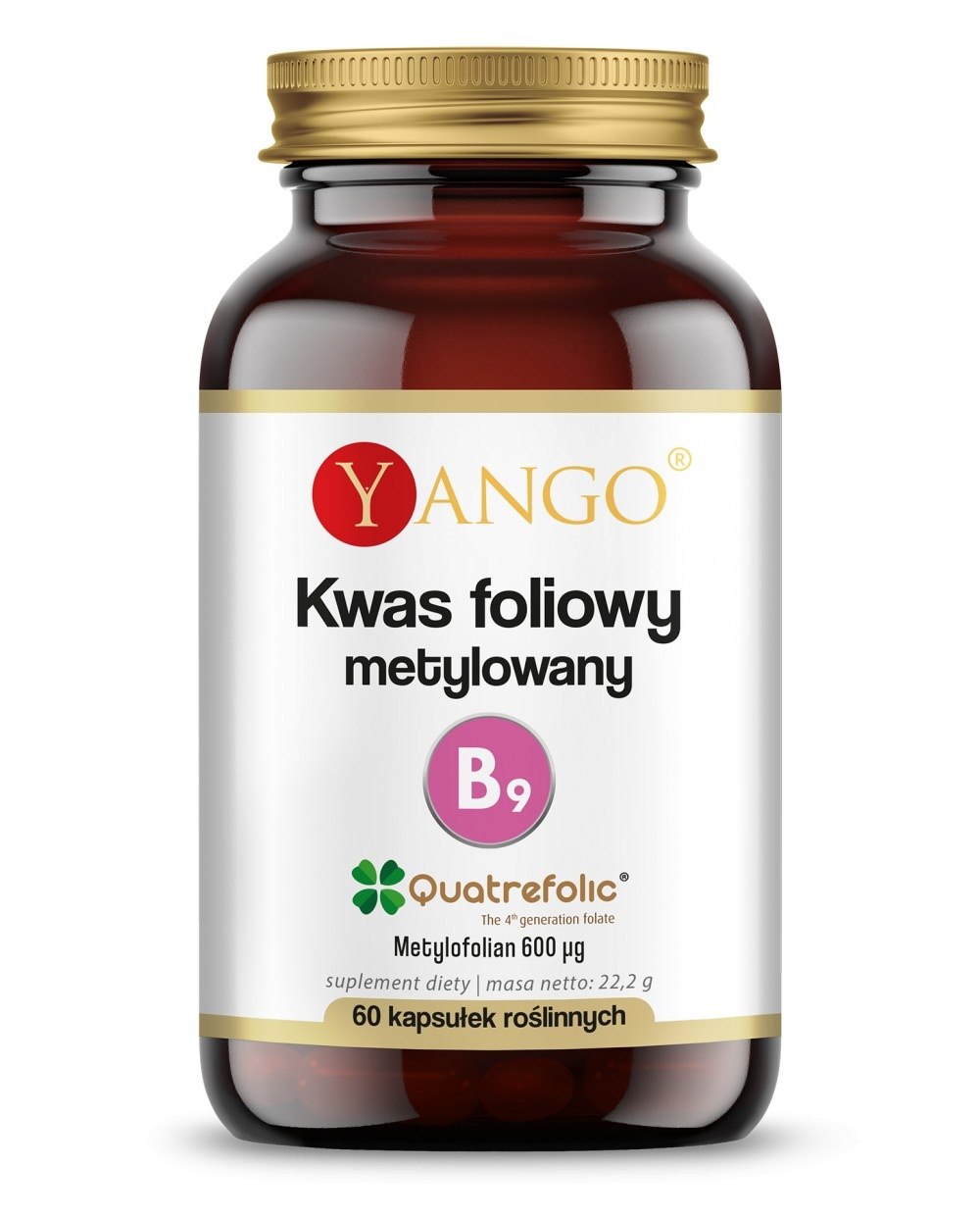 Yango - Metylerad Folsyra, 60 kapslar | Vitaminer och MineralerFolsyra | Apoteka