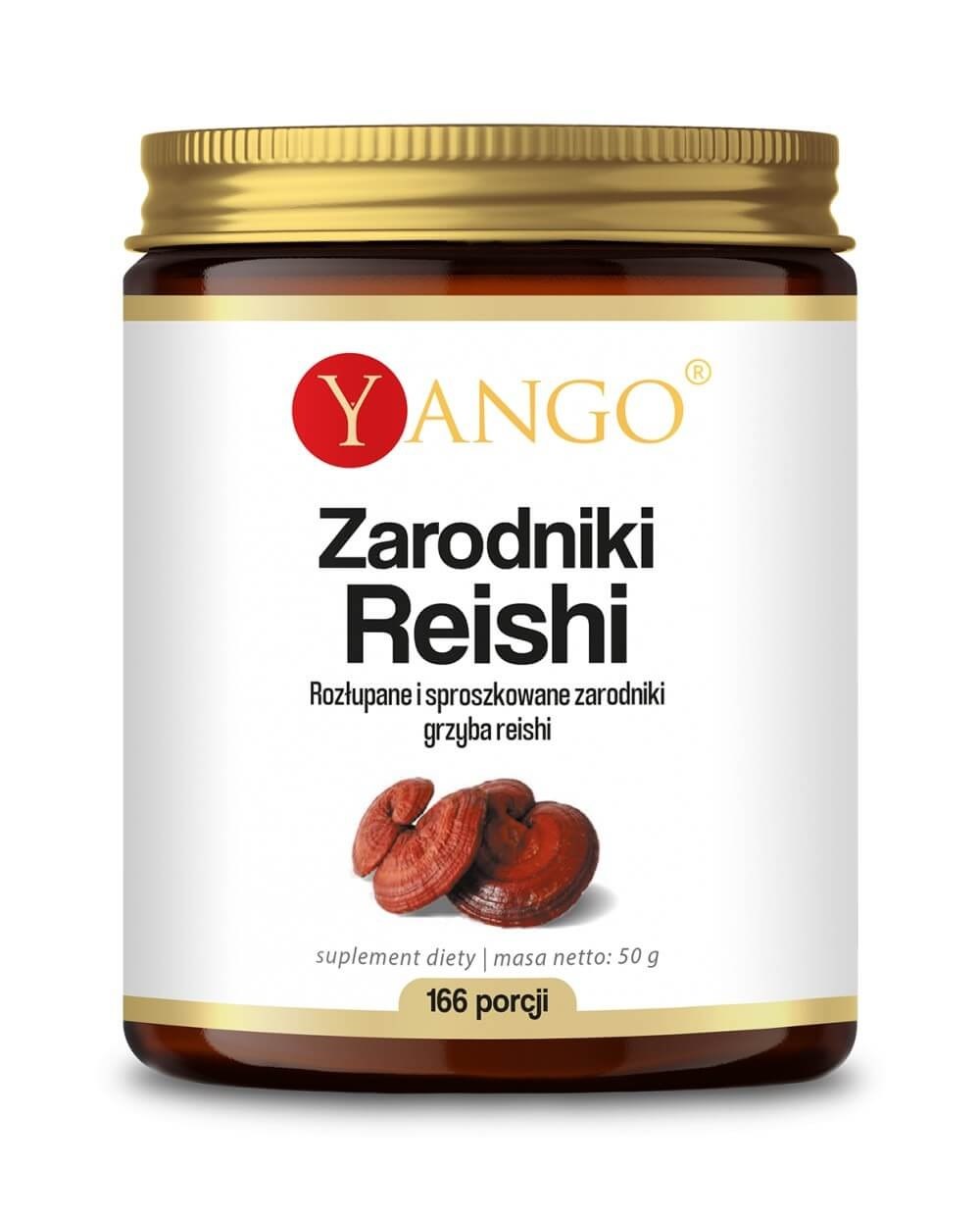 Yango - Reishi Sporer, 50 g | Vitaminer och MineralerHälsa och välbefinnandeHälsokostFörbättra humöretSvamptillskottÖrter och växtbaserade preparat | Apoteka