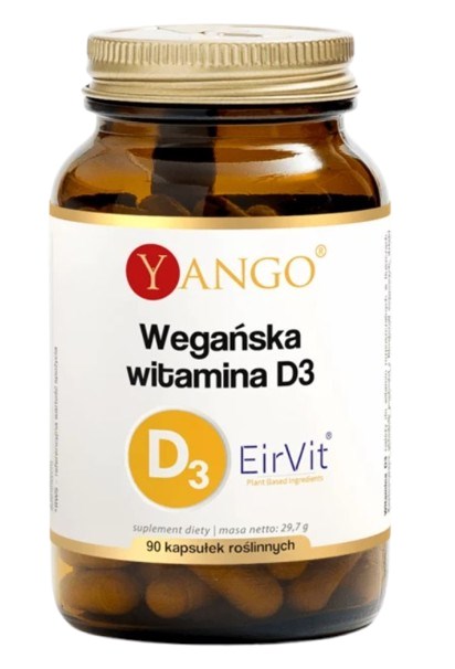 Yango - Vegansk Vitamin D3, 90 kapslar | Vitaminer och MineralerVeganska produkterD-vitamin | Apoteka