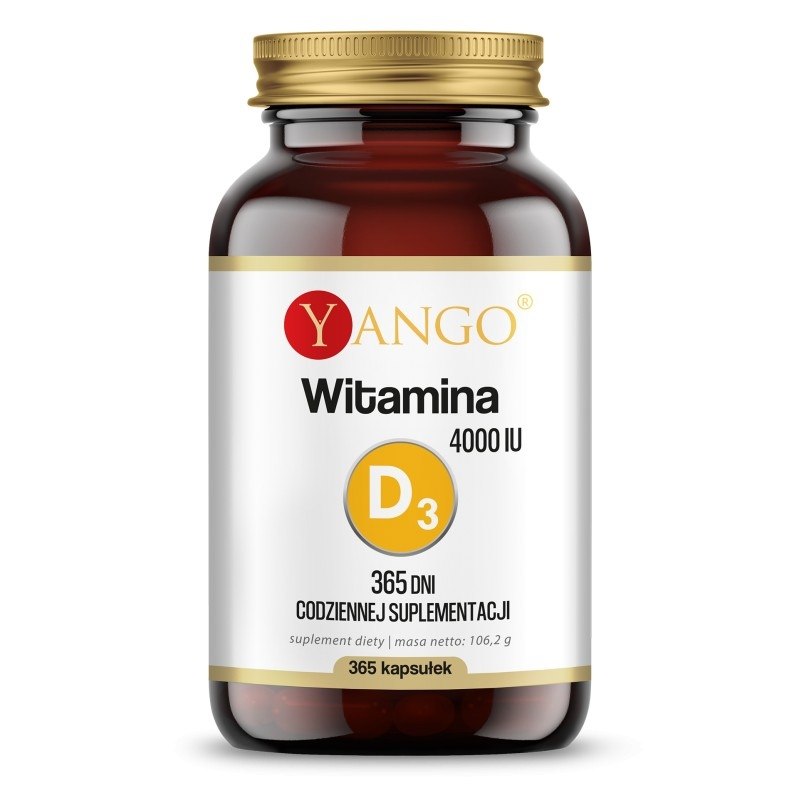 Yango - Vitamin D3, 100 mcg 4000 IE, 365 kapslar | Vitaminer och MineralerVissa vitaminerD-vitamin | Apoteka