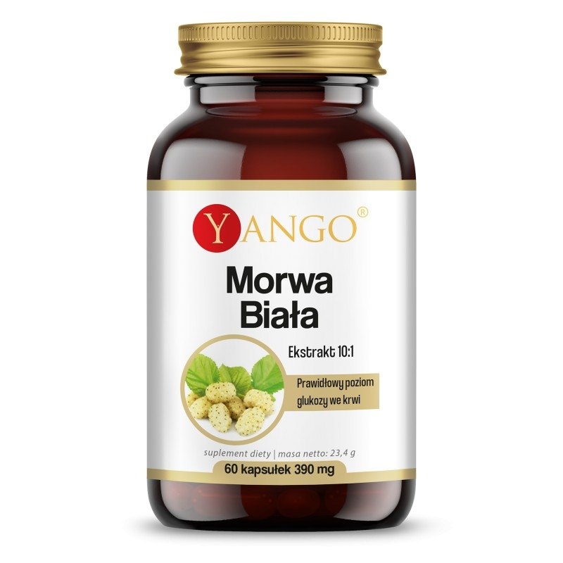 Yango - Vitt mullbärsextrakt, 60 kapslar | Vitaminer och MineralerÖrter och växtbaserade preparat | Apoteka