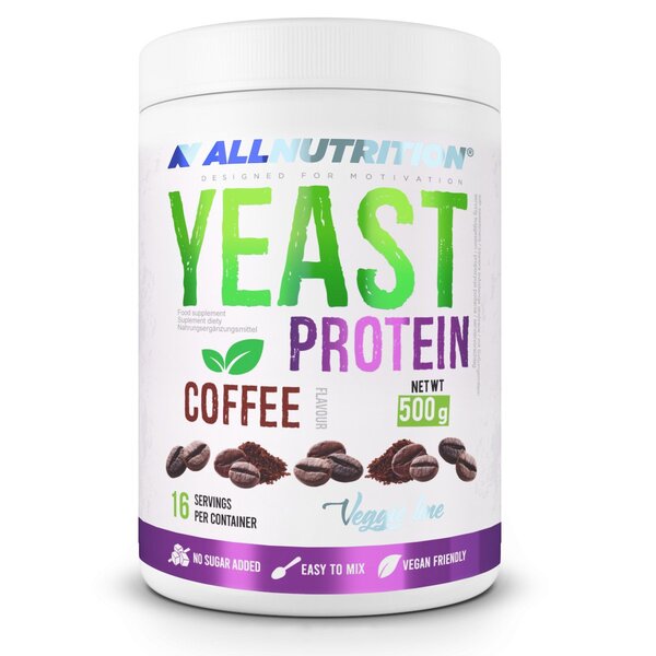 Allnutrition - Jästprotein, Kaffe, 500g | Veganska produkterHälsa och välbefinnandeHälsokostVassleprotein | Apoteka