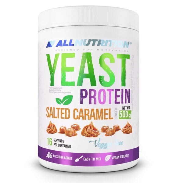 Allnutrition - Jästprotein, Saltad Karamell, 500g | Veganska produkterHälsokostVäxtproteinerVassleprotein | Apoteka