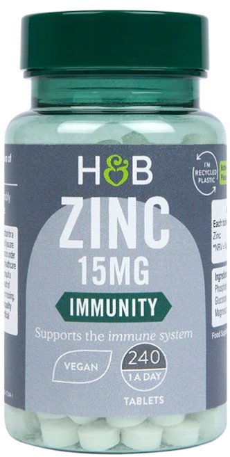 Holland &amp; Barrett - Zink, 15 mg, 240 tabletter | Vitaminer och MineralerZinkHälsa och välbefinnandeHälsokost | Apoteka