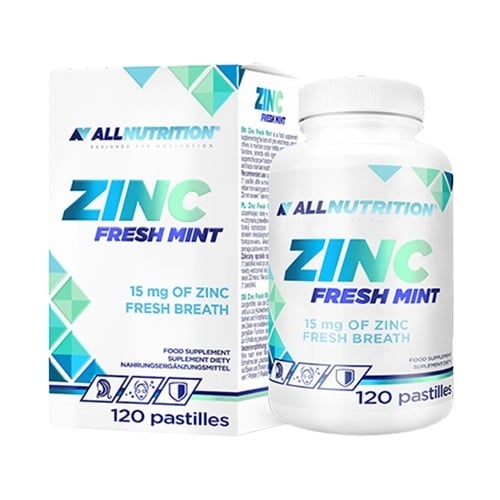 Allnutrition - Zink, 15 mg (Fräsch Mint) - 120 pastiller | Vitaminer och MineralerVeganska produkterZinkHälsa och välbefinnandeHälsokost | Apoteka