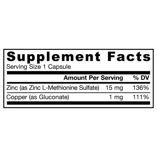 Jarrow Formulas - Zinc Balance, 100 kapslar - Bild 2