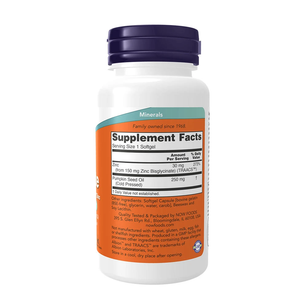 NOW - Zinkglycinat, 30 mg - Bild 2