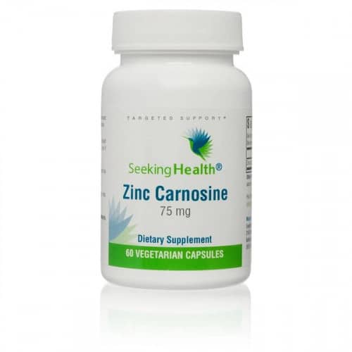 Seeking Health - Zinkkarnosin, 75 mg - 60 vegetabiliska kapslar | Vitaminer och MineralerVissa mineralerZinkHälsa och välbefinnandeImmunförsvaretHälsokostMatsmältningshälsa | Apoteka