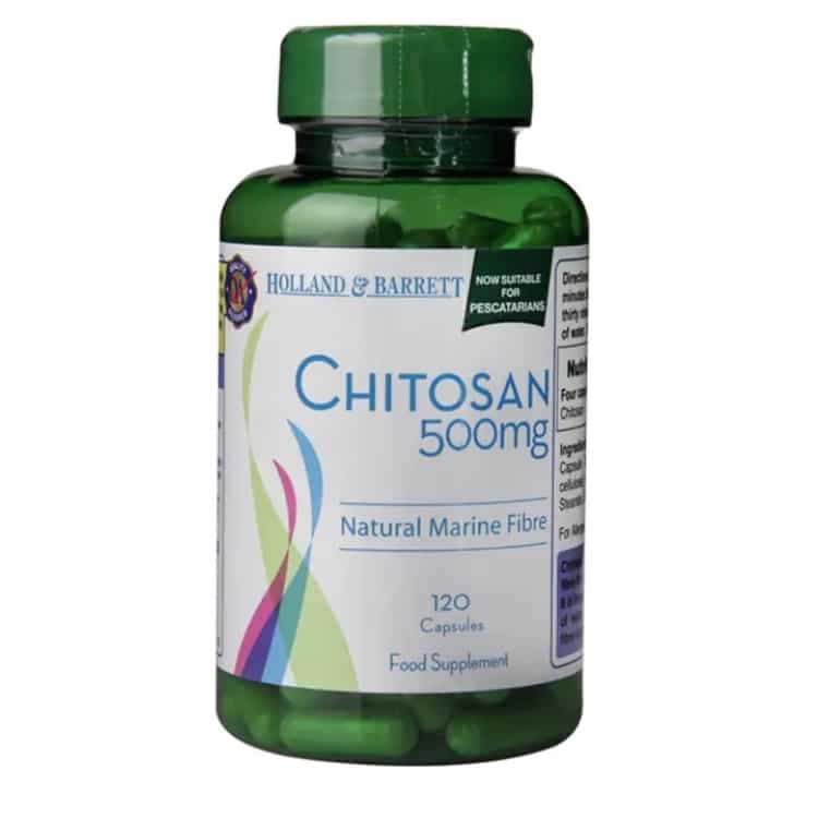 Holland &amp; Barrett - Chitosan, 500 mg, 120 kapslar | Hälsa och välbefinnandeViktkontrollHälsokost | Apoteka