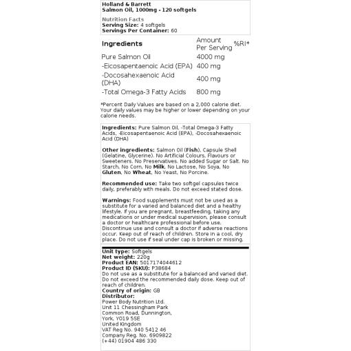 1000mg - 120 softgels