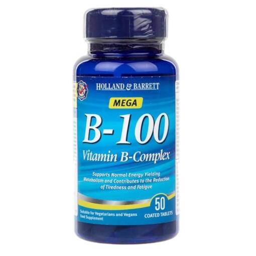 mega b-100 vitamin b-kompleks - 50 kapsler