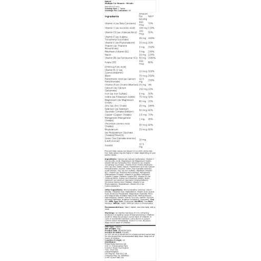 Natrol - Multivitamin för kvinnor, 90 tabletter - Bild 2