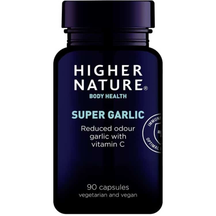 Higher Nature - Super Vitlök, 90 kapslar | Vitaminer och MineralerVeganska produkterHälsa och välbefinnandeHälsokostÖrter och växtbaserade preparat | Apoteka
