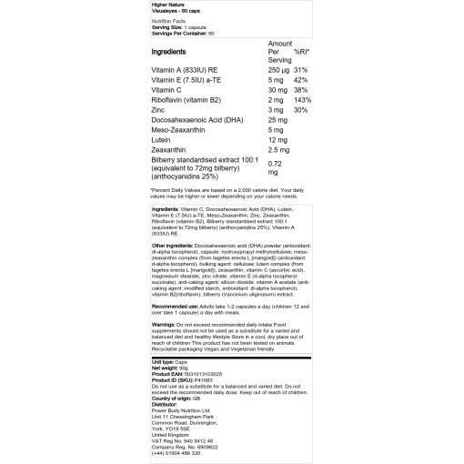 Higher Nature - VisualEyes, 90 kapslar - Bild 2