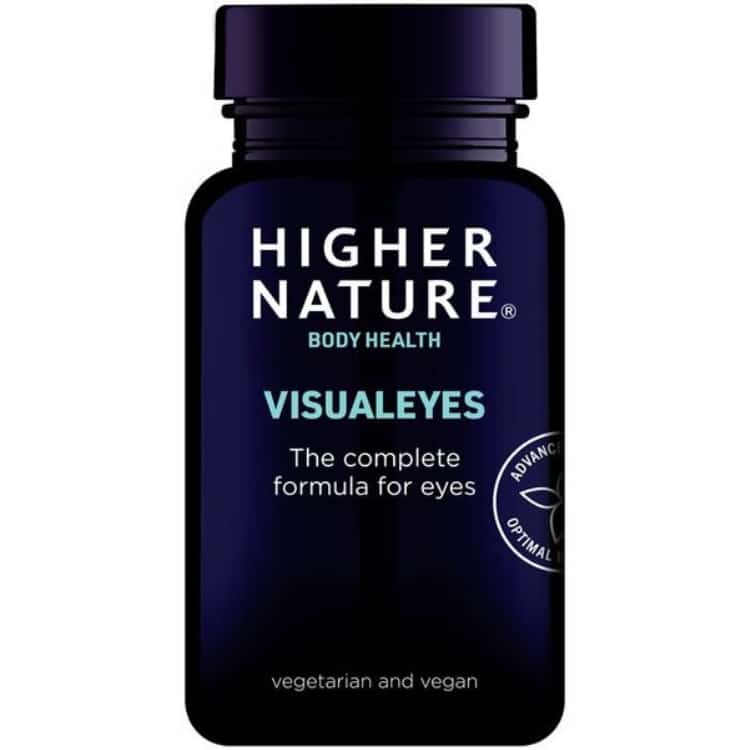Higher Nature - VisualEyes, 90 kapslar | Vitaminer och MineralerVeganska produkterHälsa och välbefinnandeÖgonhälsaHälsokostLutein | Apoteka